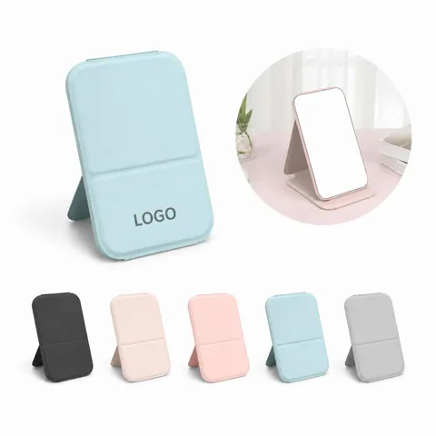 Foldable LED Makeup Mirror with Stand, Rechargeable Travel
