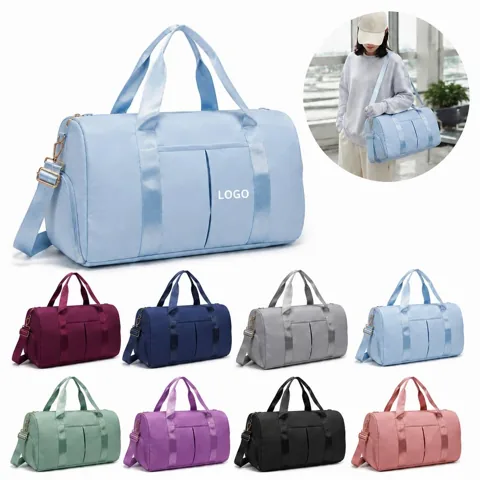 Scratch-Resistant Gym Duffle Bag with Shoe & Wet Compartment
