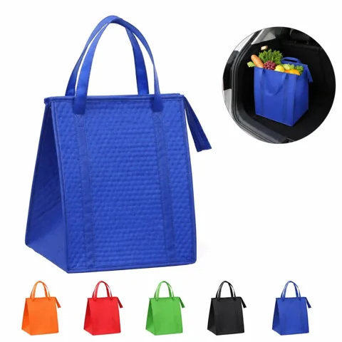 Insulated Polyester Grocery Tote Bag with Thermal Lining 2