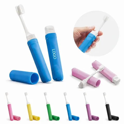 Portable Folding Toothbrush with Soft Bristles for Travel