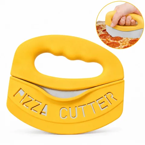 Stainless Steel Pizza Cutter with Safety Sheath, 2