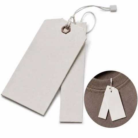 Customizable Clothing Tag for Fabric Care and Size Info 2