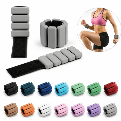 Adjustable Silicone Wrist Ankle Weights for Fitness Training 2