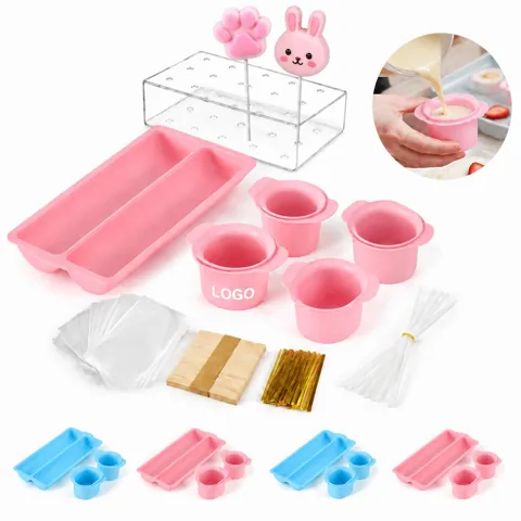 3-in-1 Silicone Lollipop Cake Mold Set, Non-Stick Baking