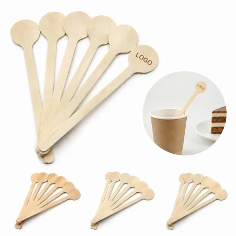 Natural Bamboo Coffee Stirrers, Eco-Friendly Disposable