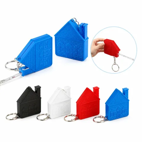 House-Shaped Tape Measure Keychain Set Portable Mini 2