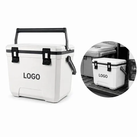24L Insulated Cooler Box for Outdoor Camping, Portable with Added Functionality