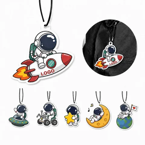 Cartoon Astronaut Paper Air Freshener, Long-Lasting Hanging