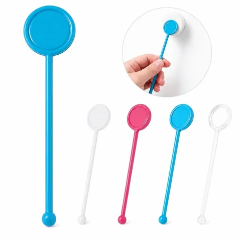 Rotating Handle Cocktail Stirrers, Food-Safe Plastic Mixing 2