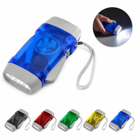 Emergency Hand-Crank LED Flashlight, Self-Powered Portable 2
