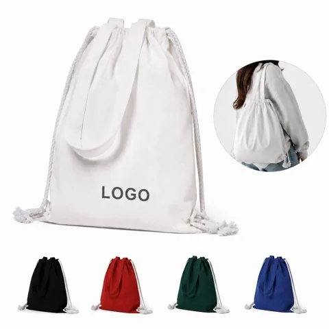 Dual-Carry Sportpack Lightweight Drawstring Bag with Added Functionality