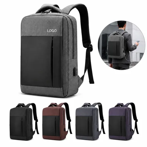 Quilted Laptop Backpack with Padded 15.6 Inch Compartments