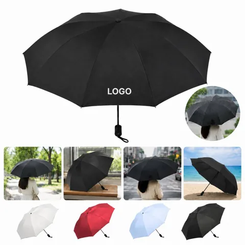 Compact Auto Open Travel Umbrella, Lightweight &