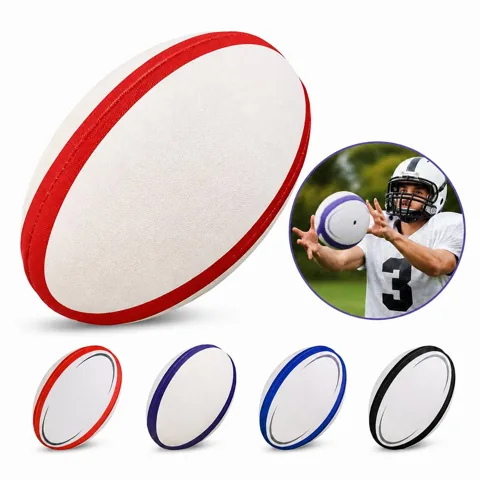 Size 5 Synthetic Leather Rugby Ball with Butyl Bladder 2