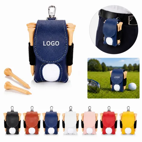 Durable PU Golf Bag with Pockets for Clubs, Balls & Tees