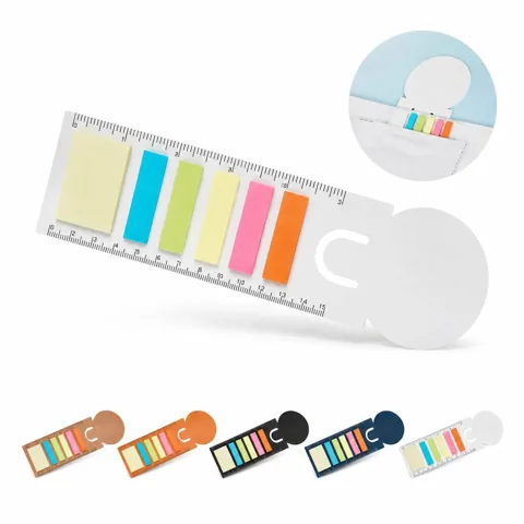 Multifunctional Bookmark Sticky Note Pad with Ruler 2