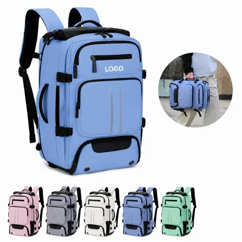 Expandable Oxford Business Backpack with Padded Laptop