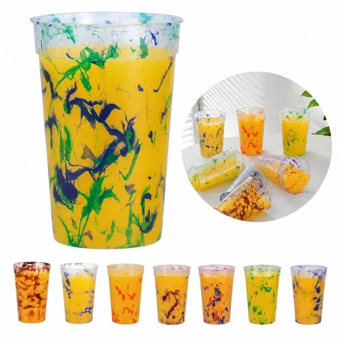 15oz Thermochromic Color-Changing Cups for Cold Drinks 2