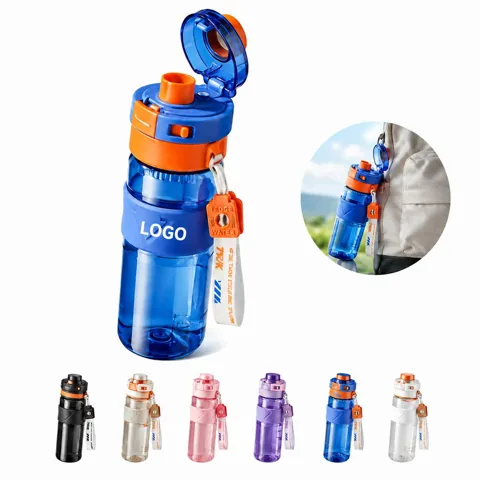 BPA-Free Copolyester Flip Lid Water Bottle with Carry Strap