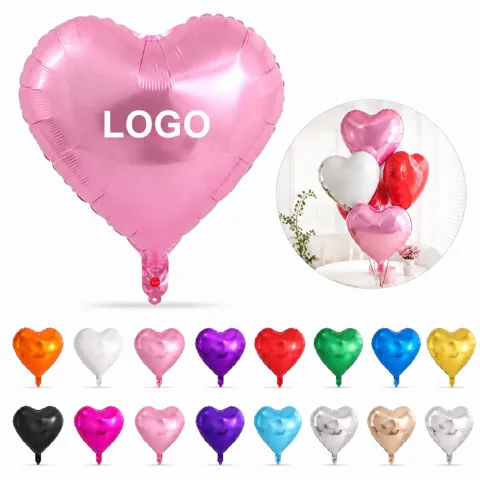 18 Inch Heart Foil Balloons for Valentine's Day Party Decor