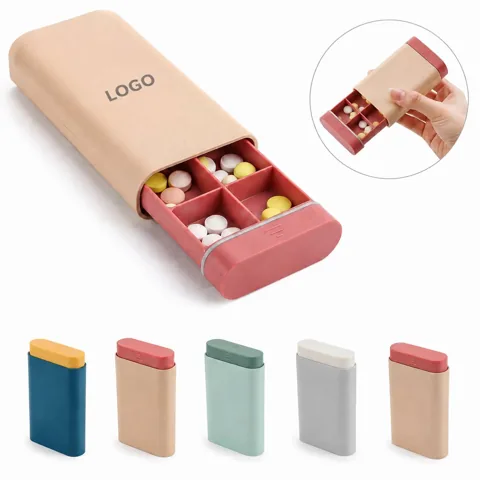Eco-Friendly ABS Mini Pill Case with Multiple Compartments