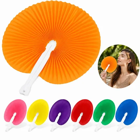 Folding Paper Fan for Cooling, Portable Hand Fan 2