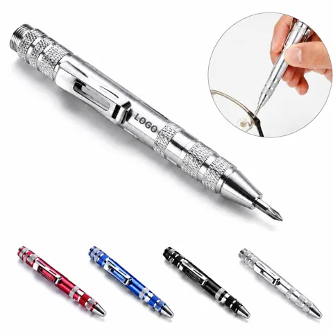 8-Piece Magnetic Pocket Screwdriver with Interchangeable