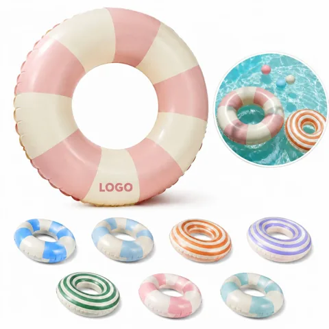 Inflatable PVC Swim Ring for Pool & Beach, Eco-Friendly