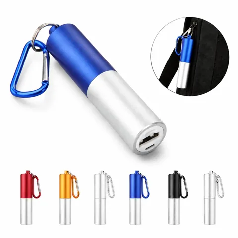 Lipstick Carabiner Power Bank 1500mAh Portable Charger 2