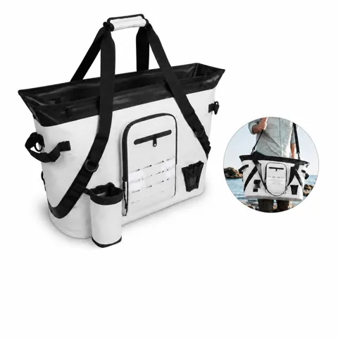 Large Insulated Fishing Cooler Bag with Drain Valve 2
