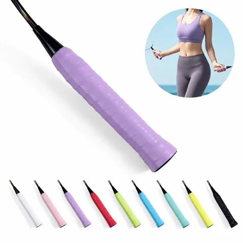 High-Tack Sweat-Absorbent Badminton Overgrip for Secure 2