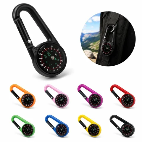 2-in-1 Carabiner Compass with Magnetic Navigation for Everyday Use 2