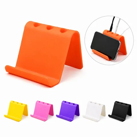 Adjustable Desktop Phone Stand with Cable Management 2