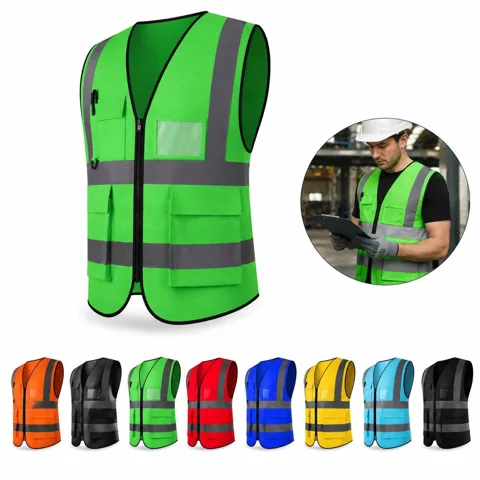 High Visibility Reflective Safety Vest with Breathable Mesh 2