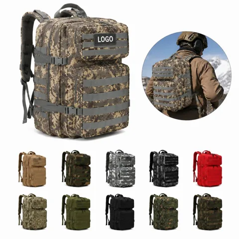 Tactical Backpack for Outdoor Camping, Water-Resistant