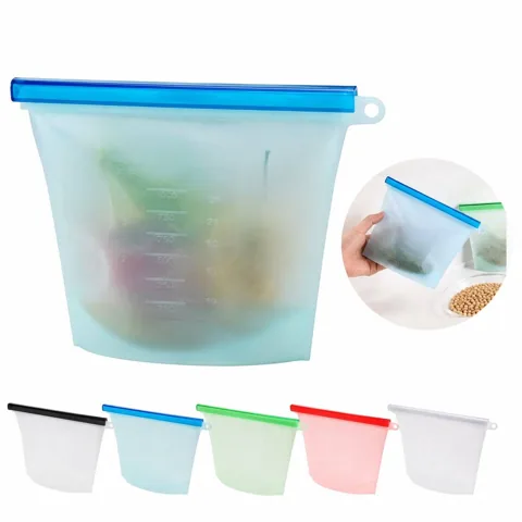 Reusable Silicone Food Storage Bags with Airtight 2