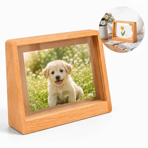 Rustic Wooden Photo Holder Frame for Wedding Party Table 2
