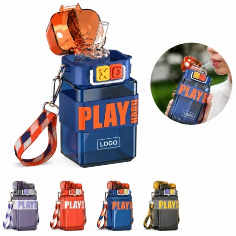 Dual-Straw BPA-Free Copolyester Outdoor Sports Water Bottle
