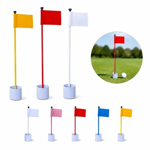 Lightweight Polyester Golf Flag Set with Hole Cup for Everyday Use 2