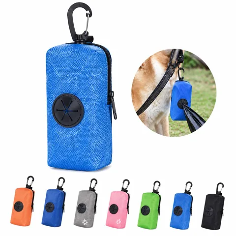 Compact Pet Waste Bag Holder with Leash Clip for Easy 2