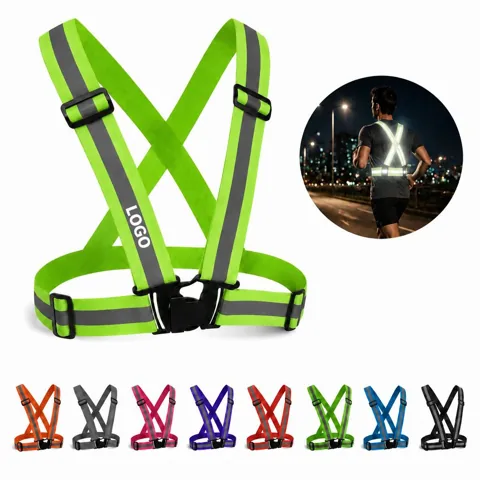 Adjustable High Visibility Reflective Safety Vest with Snap