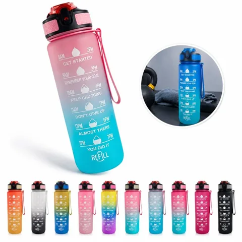 34 oz Gradient Sport Water Bottle with Straw 2