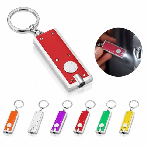 Mini Keychain LED Light with Push-Button for Keys and Bags 2