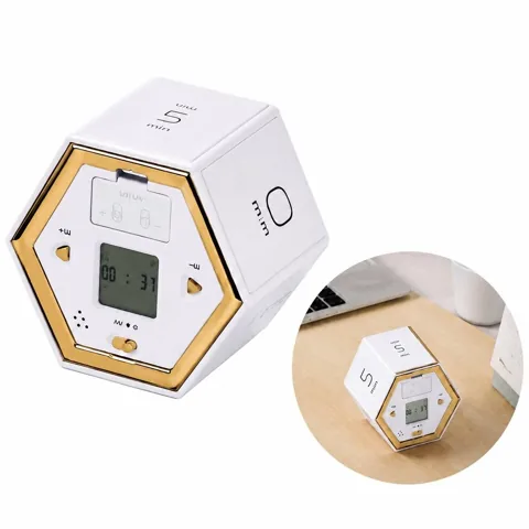 CUBE ROLLOVER Timer with Alarm, Digital Flip Cube for Everyday Use 2