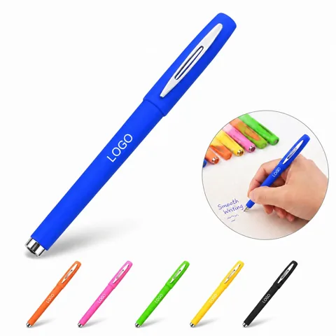 0.5 mm Blue Gel Pen Fine Tip Smooth Writing for Office