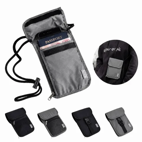 Waterproof Neck Wallet with Adjustable Strap for Travel 2