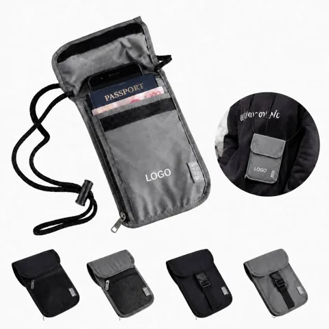 Waterproof Neck Wallet with Adjustable Strap for Travel