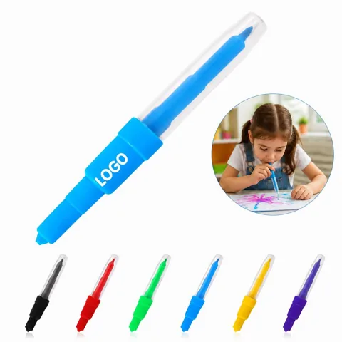2-in-1 Watercolor Blow Pen for Kids Art Spray & Draw 1