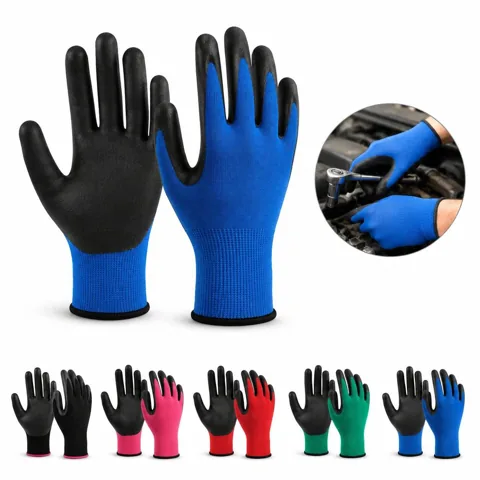 Ultra-Thin Latex Coated Work Gloves for Abrasion Resistant 2