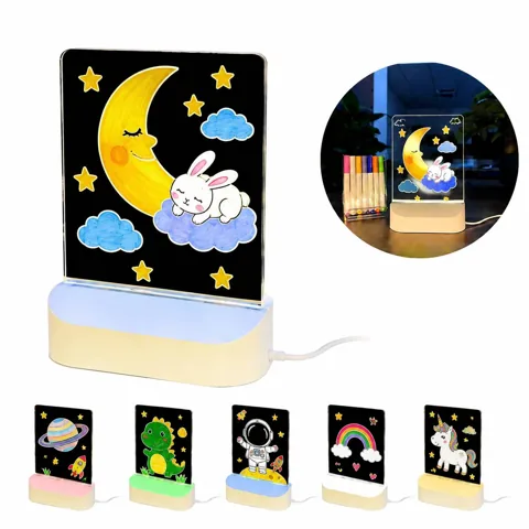 USB LED Message Board with 7-Color Acrylic Display and More 2